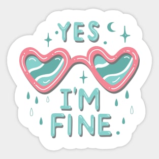 yes i'm fine Sticker